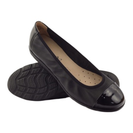 Caprice comfortable women's ballerinas 9-22152-28 black with onair 3