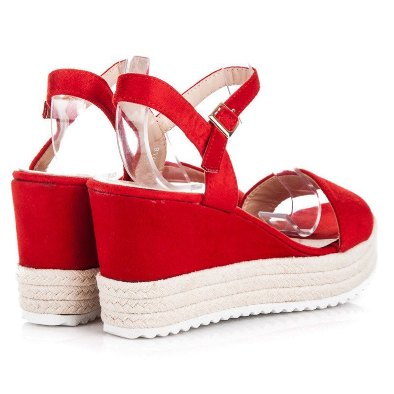 Seastar Wedge espadrilles sandals red 2