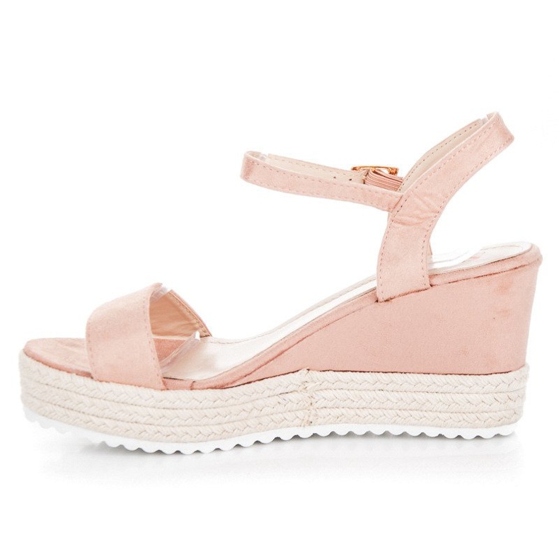 Seastar Wedge espadrilles sandals pink 1