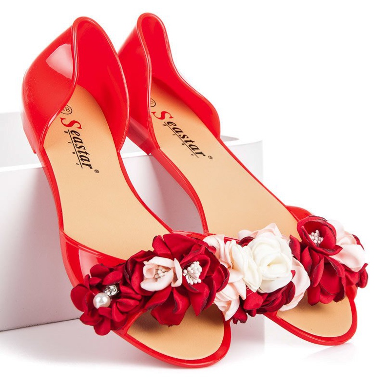Seastar Meliski red sandals 2