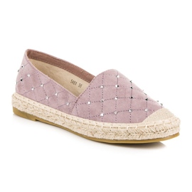 Coura Quilted Suede Espadrilles purple 1