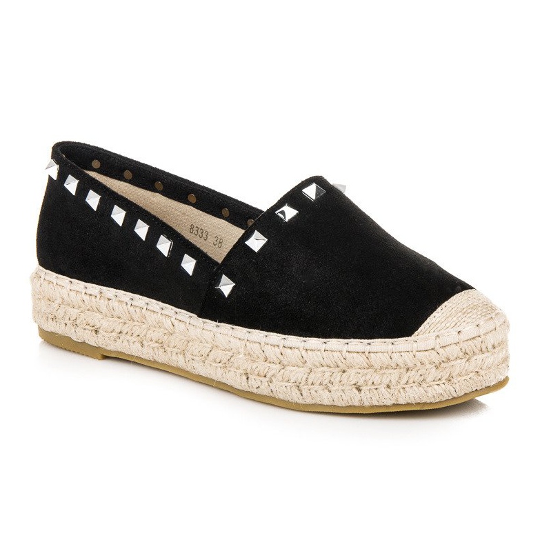 Coura Suede espadrilles on the platform black 1