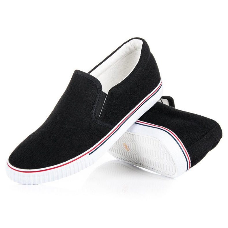 Hasby Cloth Slipons black 2
