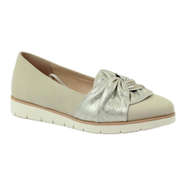 Caprice pumps low shoes women's shoes 24607 beige golden 1