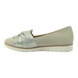 Caprice pumps low shoes women's shoes 24607 beige golden 2