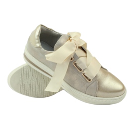 Creepers leather insole Filippo shoes grey golden 3