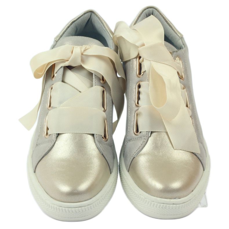 Creepers leather insole Filippo shoes grey golden 4 Creepers leather insole Filippo shoes grey golden 4