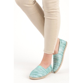 Ribbed espadrilles green 1