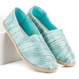 Ribbed espadrilles green 2
