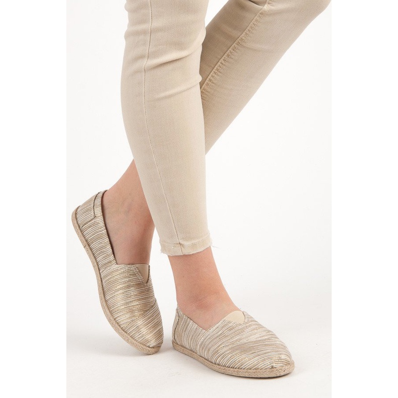Ribbed espadrilles yellow 2