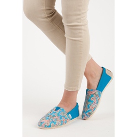 L. Day Espadrilles With Ethnic Pattern blue 1