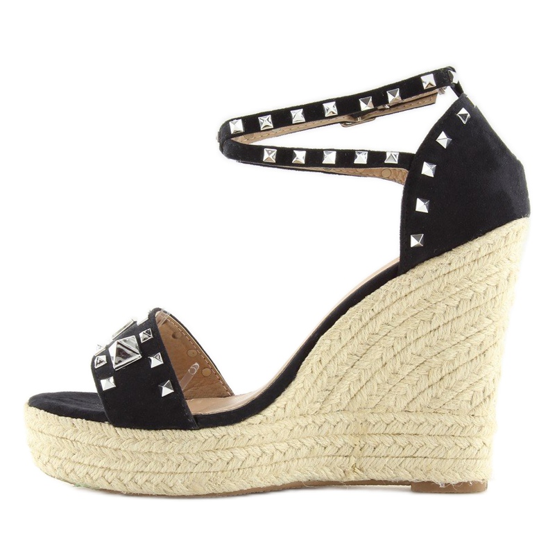 Black black espadrilles on wedges 2