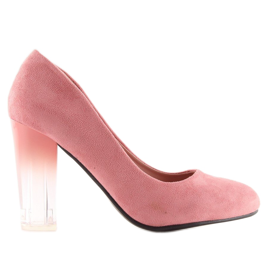 Ombre pink high heeled pumps Fashionable Shoes