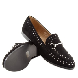 Black Women's black loafers G241 Black 1