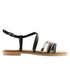 Black women's sandals S57 Black 1