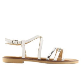 White sandals for women S57 White 1