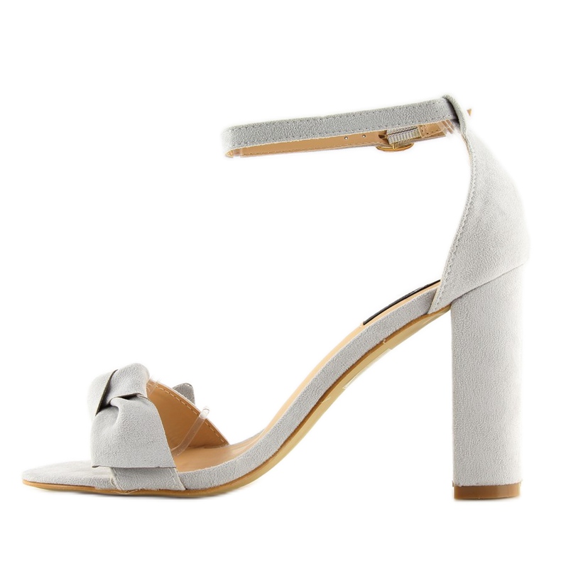 Gray high-heeled sandals 118-11 gray grey 1