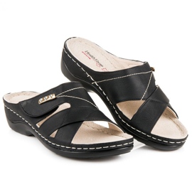 Hasby Comfortable summer slippers black 2