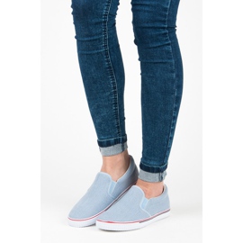 Hasby Cloth Slipons blue 2