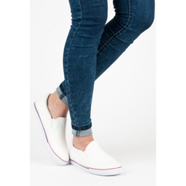 Hasby Cloth Slipons white 1