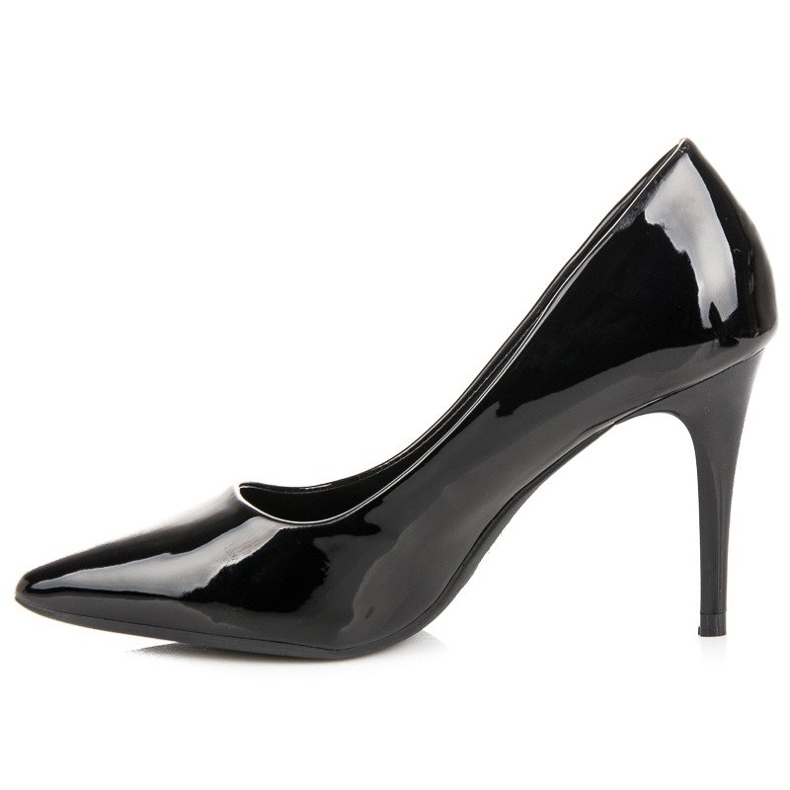 Lacquered pumps on a pin black 1