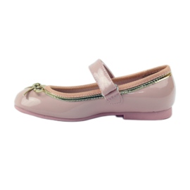 American Club Ballerinas pumps with an American bow pink 2