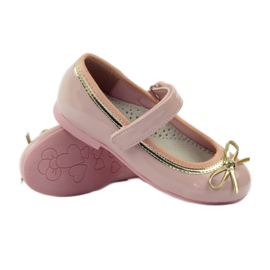 American Club Ballerinas pumps with an American bow pink 3