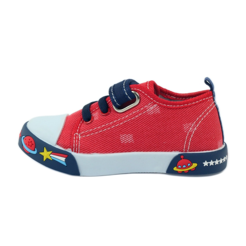 American Club American leather insole sneakers navy blue red 2