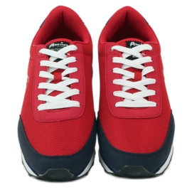 American Club American red men's tied sports shoes navy blue 4
