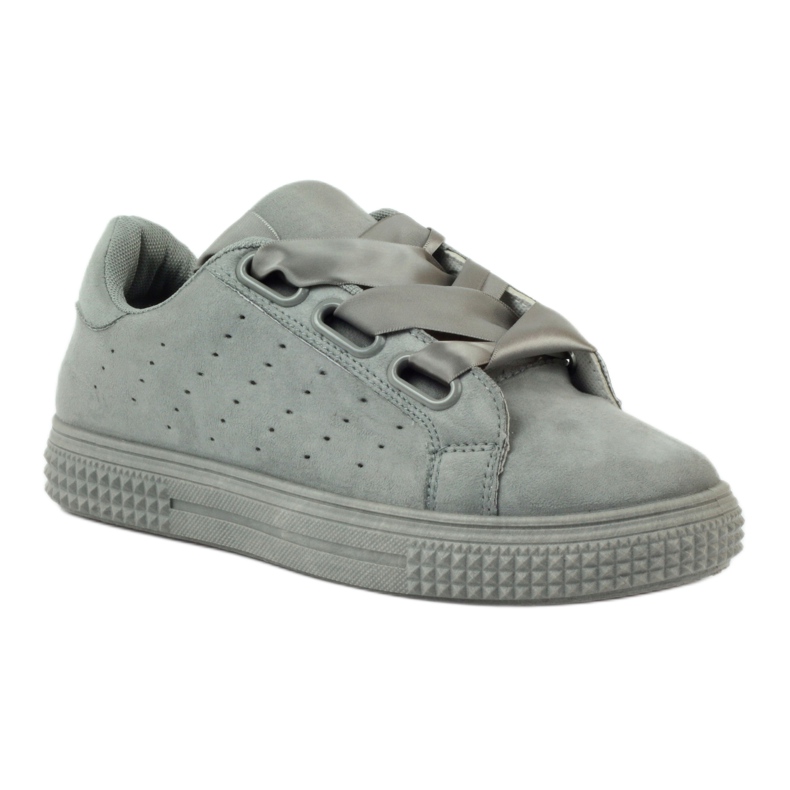 McKey Creepers Sports shoes tied with gray ribbon grey 1