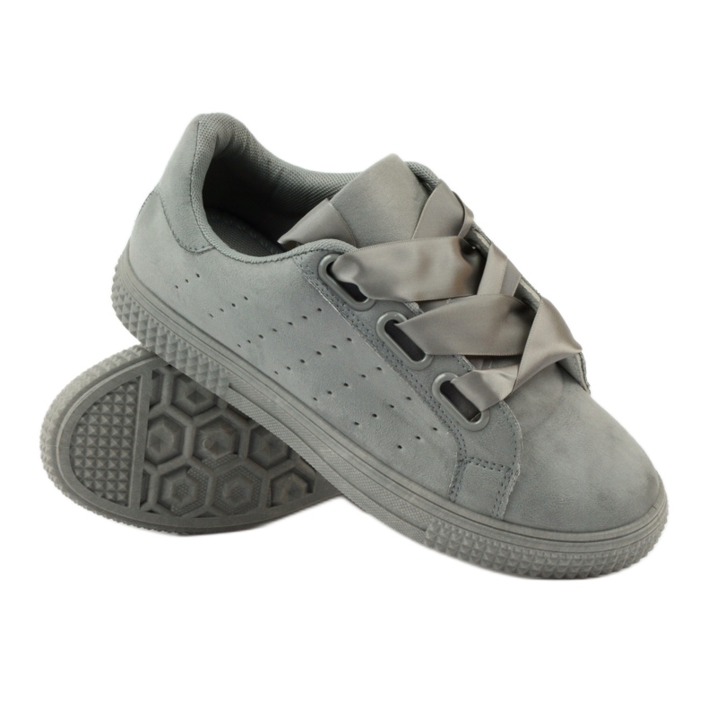 McKey Creepers Sports shoes tied with gray ribbon grey 3