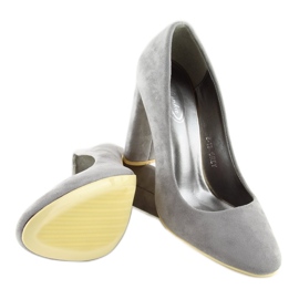 Gray Pumps gray B-18 gray grey 1
