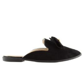Black Lordsy slippers D-6539 black 1