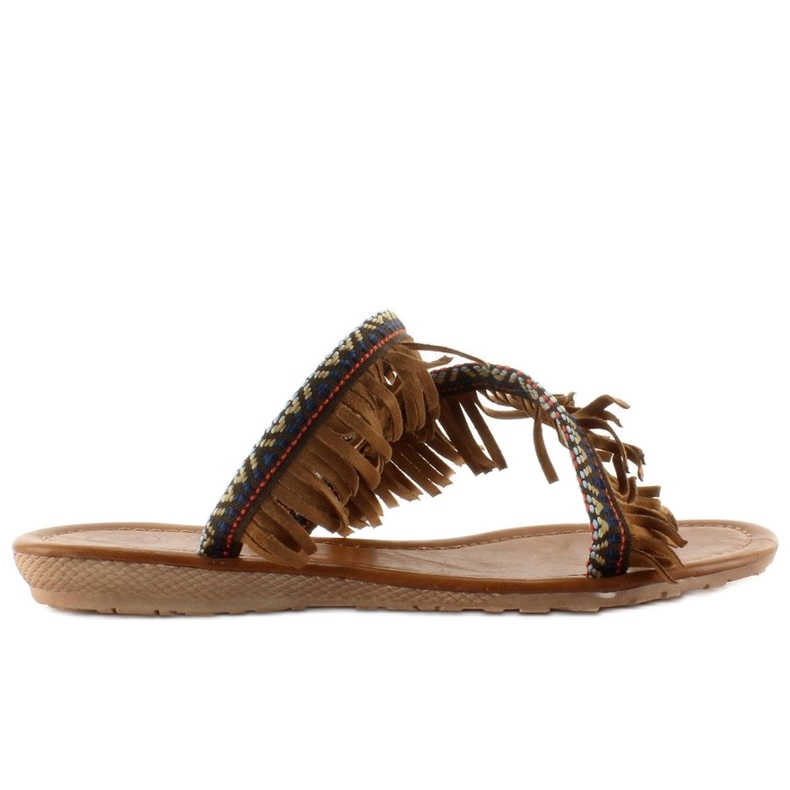 Indian style flip-flops k1626302 Camel brown 1