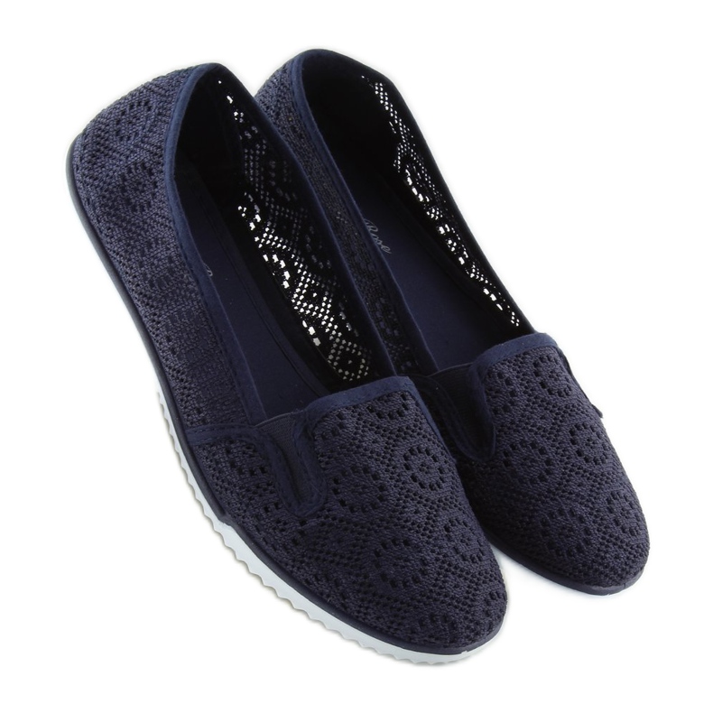 Navy blue lace briefs MN70 D.BLUE 1