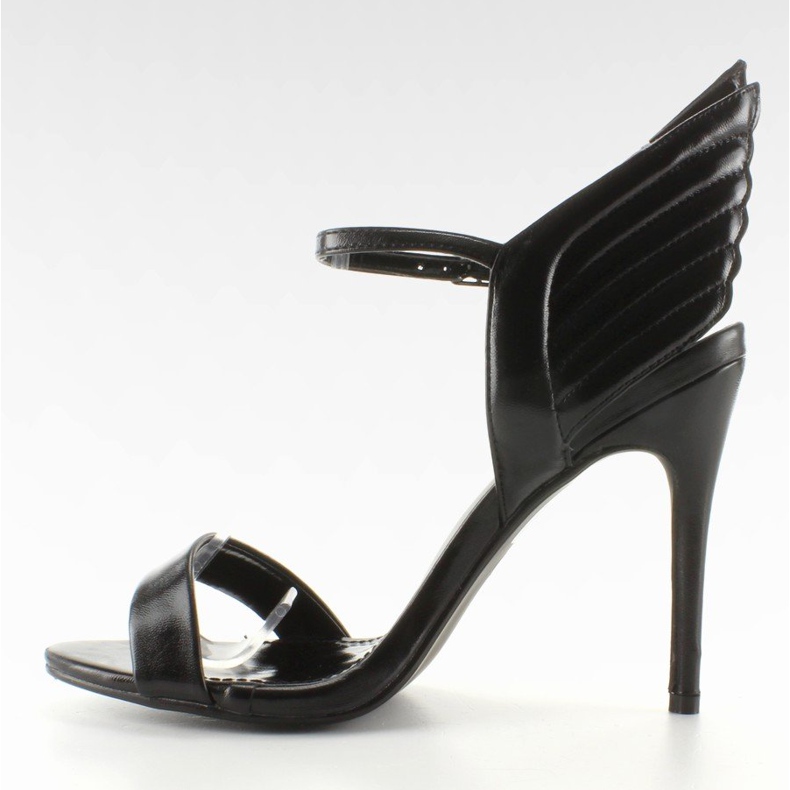 Sandals on a pin with wings LT65 Black 2