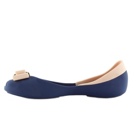 NAVY / D.BEIGE navy blue melissa ballerinas 2