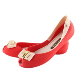 Ballerinas meliski red KM98 RED / D.BEIGE 1