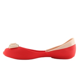 Ballerinas meliski red KM98 RED / D.BEIGE 2