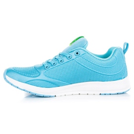 Ax Boxing Blue Textile Shoes 1