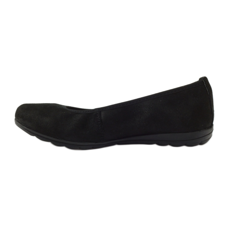 Leather women's ballerinas Filippo 024 black 2 Leather women's ballerinas Filippo 024 black 2