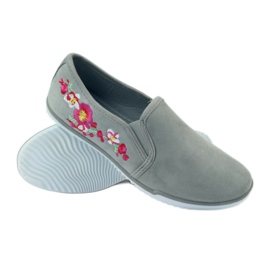 Mckey 180 floral suede sneakers grey 3