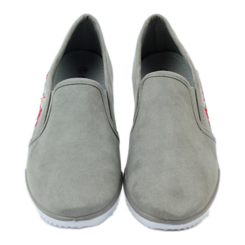 Mckey 180 floral suede sneakers grey 4