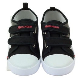 American Club American children's sneakers leather sneakers red grey black 4