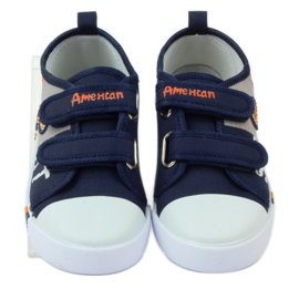 American Club American sneakers sneakers leather insole navy blue grey orange 4 American Club American sneakers sneakers leather insole navy blue grey orange 4