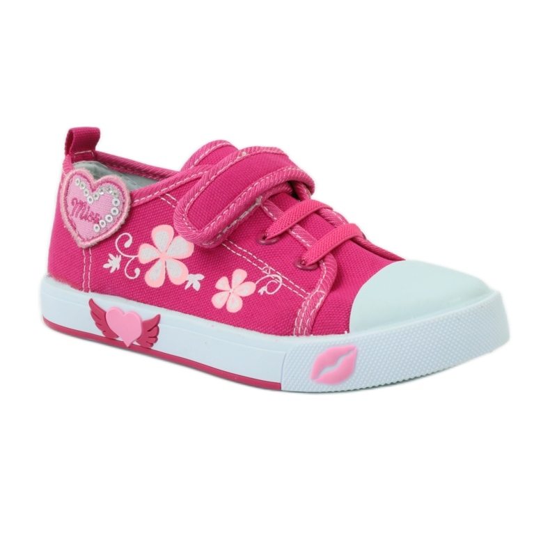 American Club American heart sneakers with leather insole pink 1