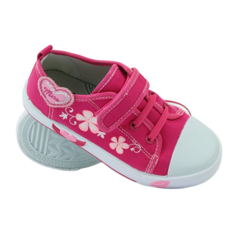 American Club American heart sneakers with leather insole pink 3