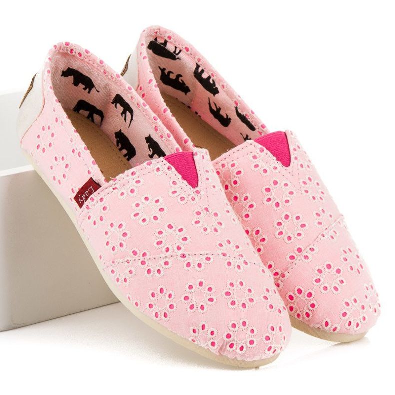 L. Day Slip-on Espadrilles pink 1