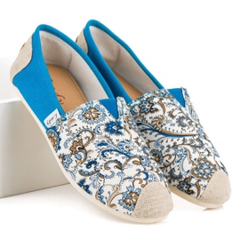 L. Day Blue Espadrilles With Pattern 2