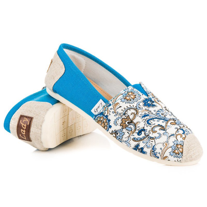L. Day Blue Espadrilles With Pattern 1